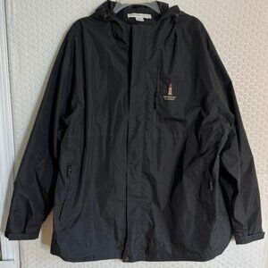 Mens CruiseWear & Co Hooded Windbreaker Full Zip Water Resistant Jacket Sz. XXL